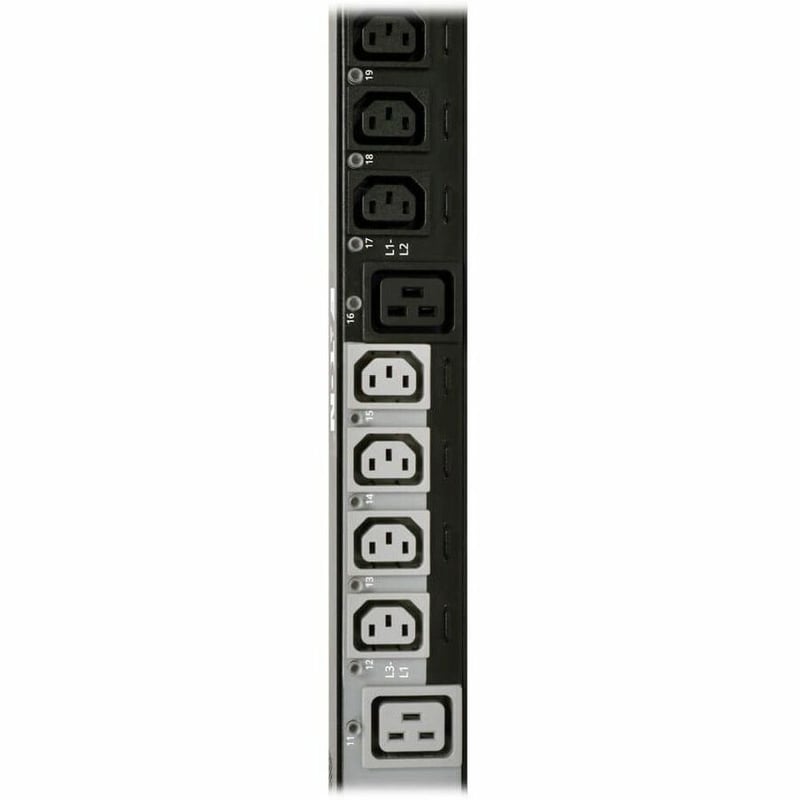 Tripp Lite by Eaton PDU 10kW 200-240V 3PH Switched PDU LX Interface Gigabit 30 Outlets L21-30P Input LCD 1.8 m Cord 0U 1.8 m Height TAA - Thumbnail 4