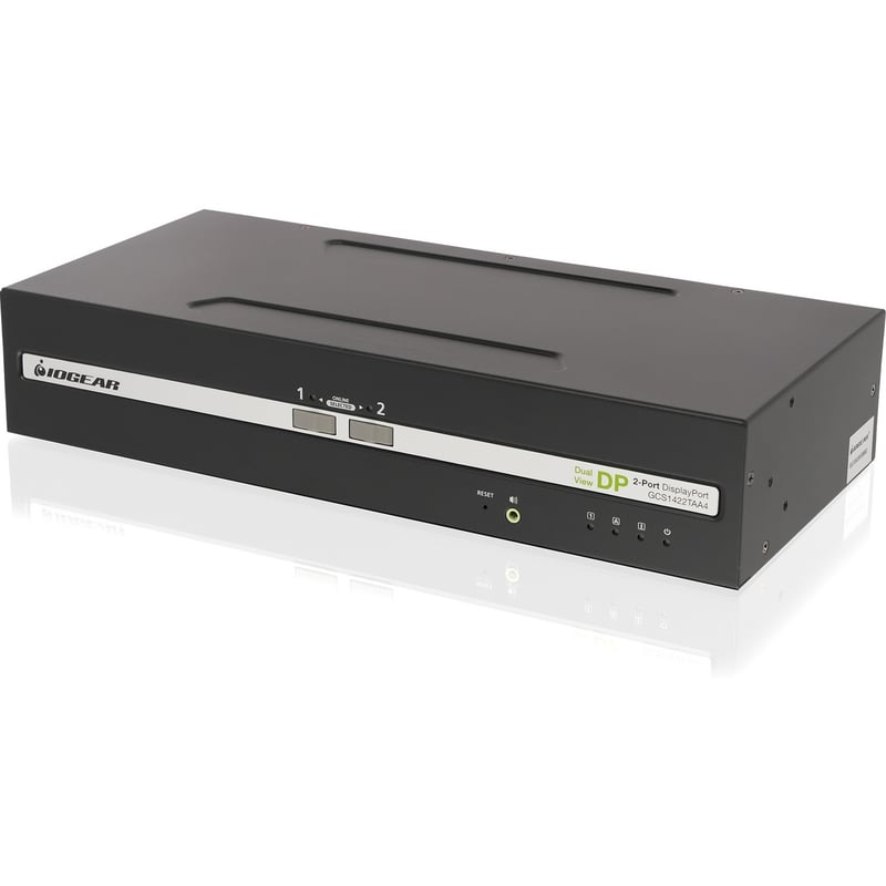 IOGEAR 2-Port Dual View DisplayPort KVM Switch w/Audio - Thumbnail 1