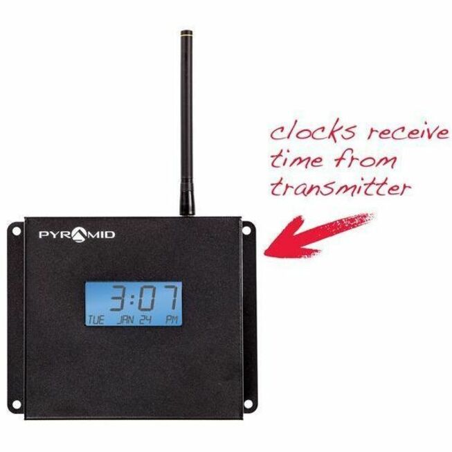 Pyramid 13" RF Wireless 12-Hour Analog Wall Clock - Thumbnail 4