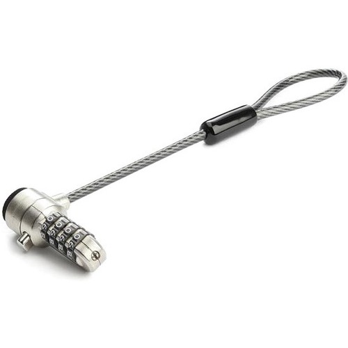 StarTech.com Universal Laptop Cable Lock Expansion Loop - Add a 6" 4-Digit Combination K-Slot Lock to Secure Multiple Devices - Anti Theft - Thumbnail 1