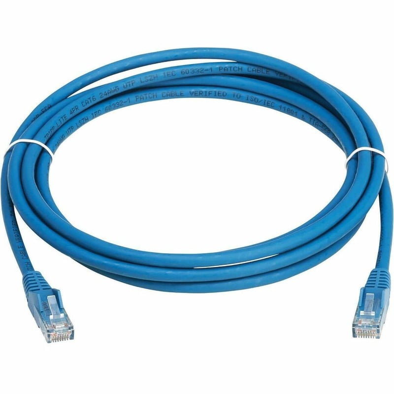 Eaton Tripp Lite Series Cat6 Gigabit Snagless Molded UTP Ethernet Cable (RJ45 M/M), PoE, LSZH, Blue, 4 m (13.1 ft.) - Thumbnail 1