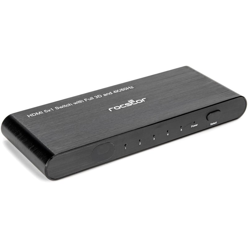 Rocstor 5 Port HDMI (2.0) Splitter 4K/60Hz Supports HDR & (EDID) - Thumbnail 1
