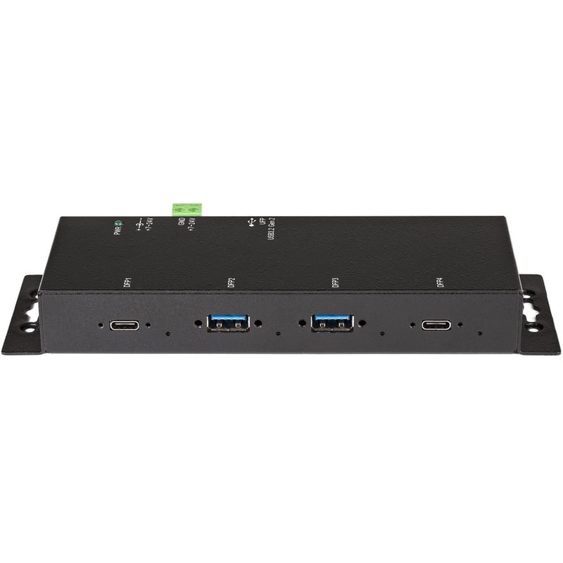 StarTech.com 4 Port USB C Hub 10Gbps, Metal Industrial USB-C Hub, 2x USB-C & 2x USB-A, ESD Surge Protection, Self-Powered USB Type-C Hub - Thumbnail 4