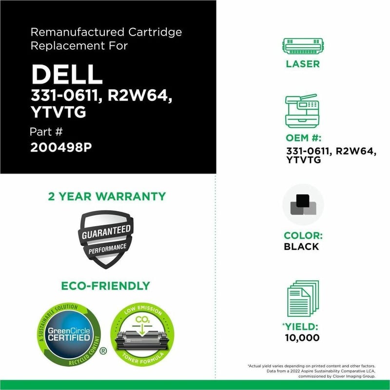 Clover Imaging Remanufactured Toner Cartridge for Dell 2355 - Thumbnail 3