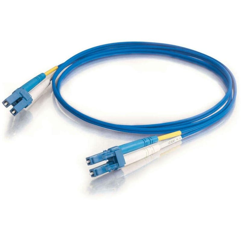C2G-1m LC-LC 9/125 OS1 Duplex Singlemode Fiber Optic Cable (Plenum-Rated) - Blue - Thumbnail 2