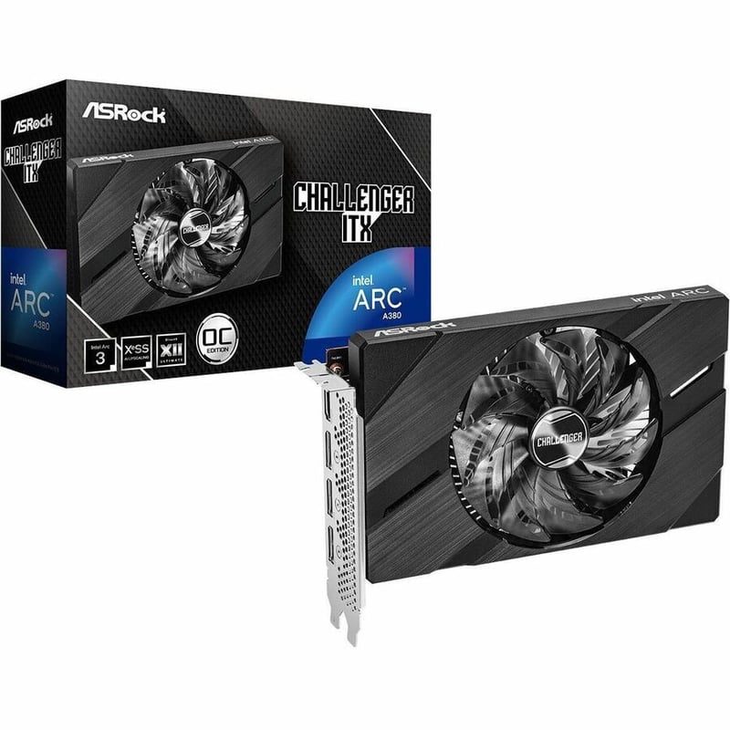 ASROCK INTEL ARC A380 CHALLENGER ITX 6GB OC - Thumbnail 2