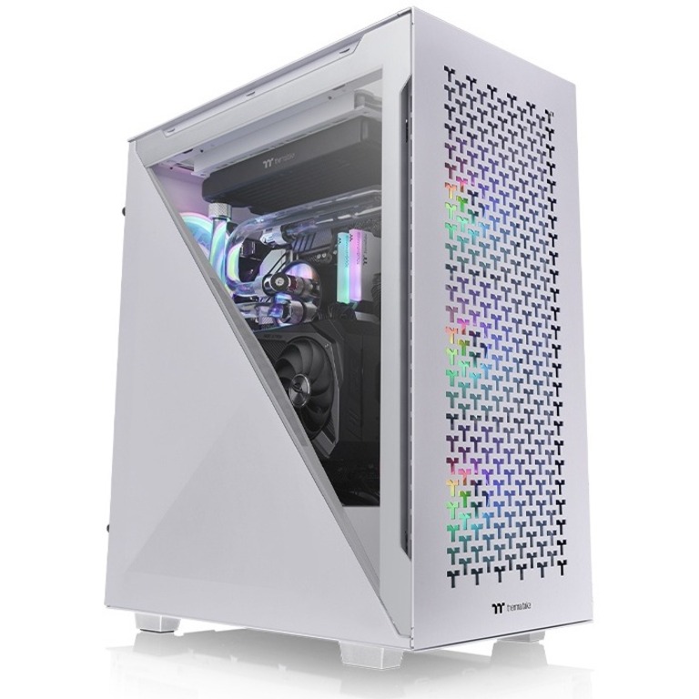 Thermaltake Divider 500 TG Air Snow Mid Tower Chassis - Thumbnail 2