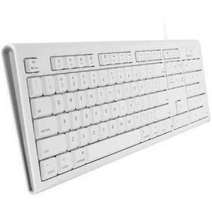 Macally White 104 Key Full Size USB Keyboard for Mac - Thumbnail 1