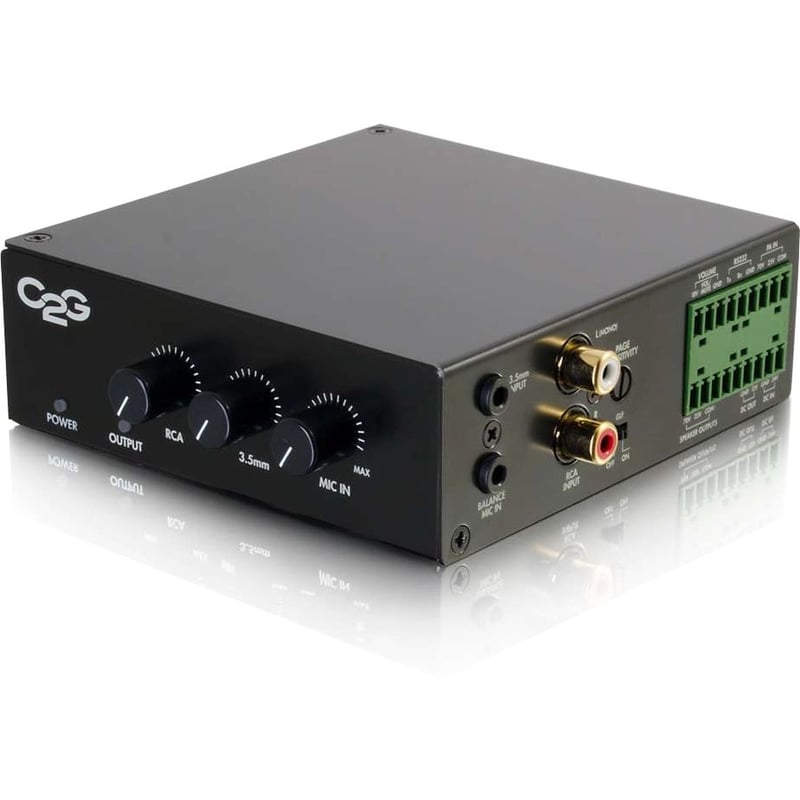 C2G 50 Watt Audio Amplifier - 25/70V - Plenum Rated - Thumbnail 1