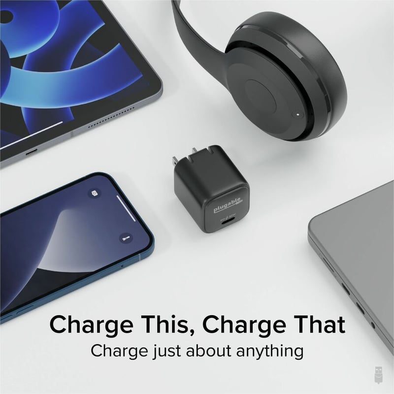 3PK PLUGABLE GAN USB C CHARGER BLOCK 30W PORTABLE CHARGER - Thumbnail 3