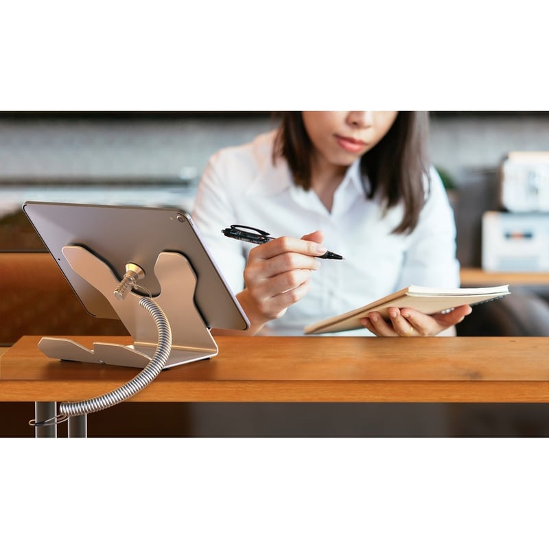 CTA Digital Security Cable Locking Desk Mount (White) - Thumbnail 4