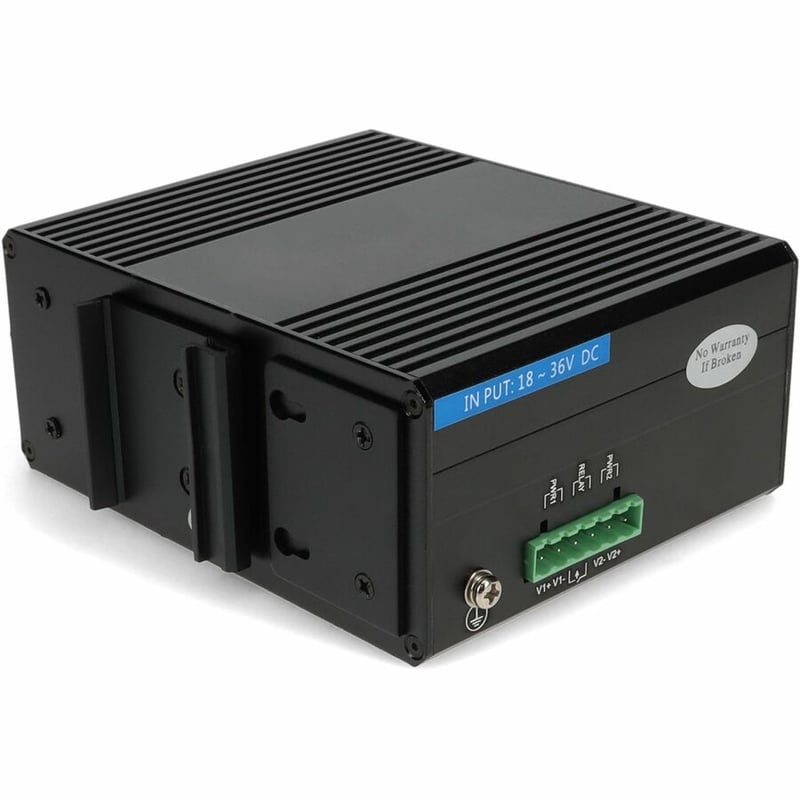AddOn 1 10/100Base-TX(RJ-45) to 1 100Base-FX(FC) MMF 1310nm 2km Industrial Media Converter - Thumbnail 5