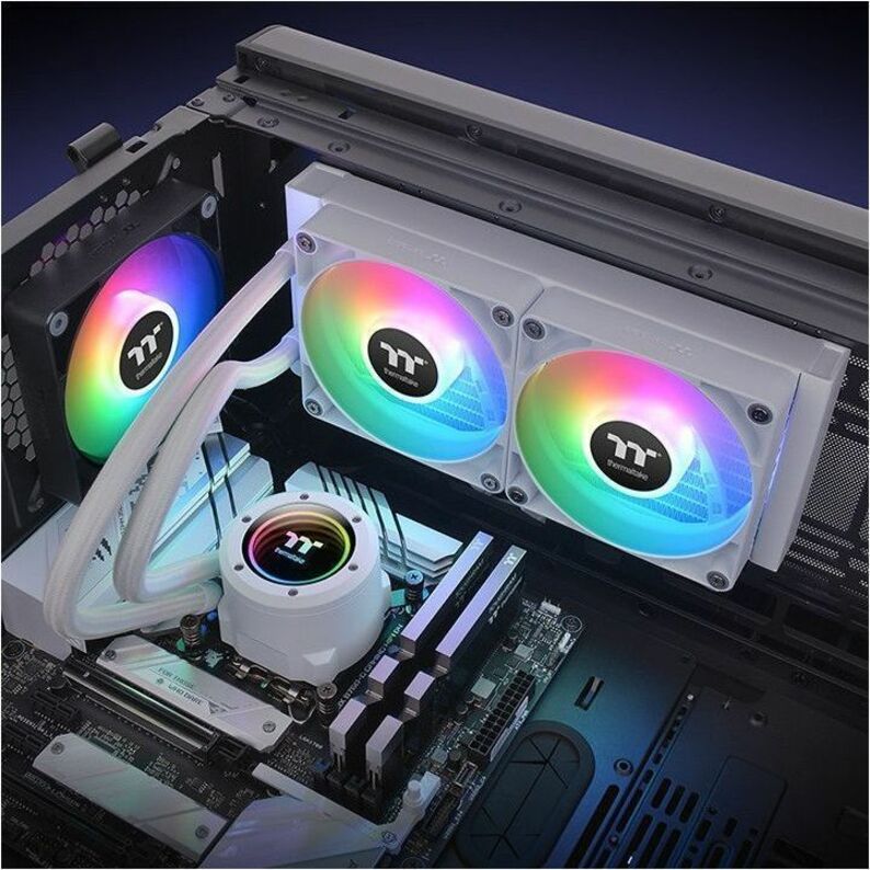Thermaltake TH240 V2 ARGB Sync All-In-One Liquid Cooler - Snow Edition - Thumbnail 2