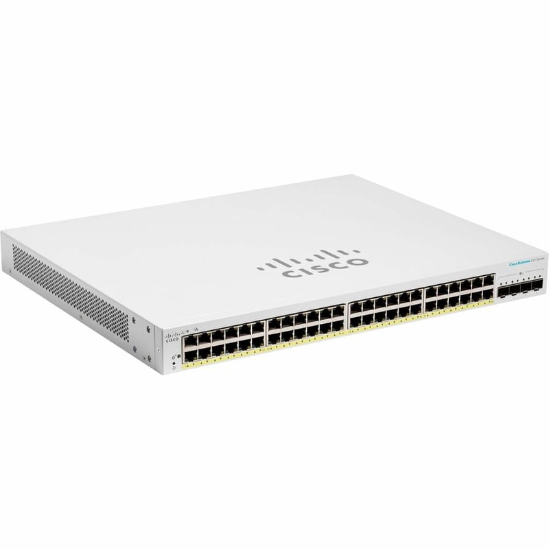CBS220 SMART 48-PORT GE, POE, 4X10G SFP+ REMANUFACTURED - Thumbnail 4