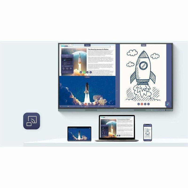 BENQ 86IN 4K IFP FOR EDUCATION 86IN BLACK 128GB W DONGLE - Thumbnail 3
