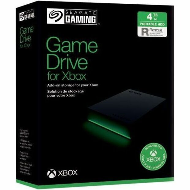 5TB USB 3.0 GAME DRIVE FOR XBOX PORTABLE HARD DRIVE EXTERNAL BLACK - Thumbnail 5