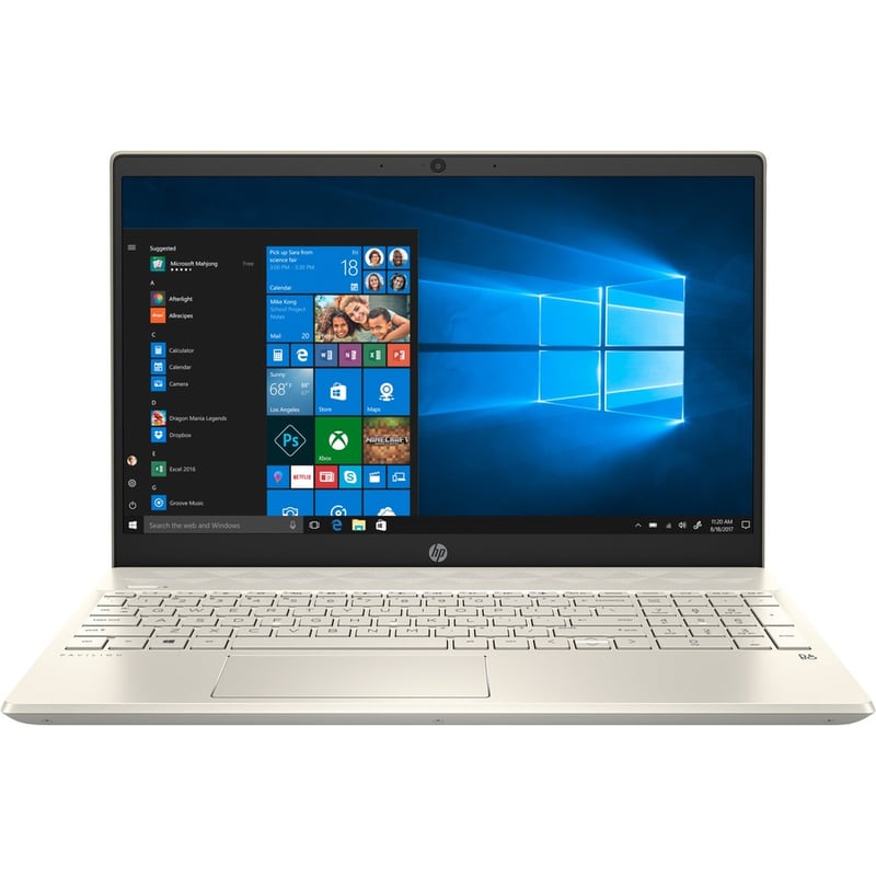 HP Pavilion 15-cs3000 15-cs3077nr 15.6" Touchscreen Notebook - Intel Core i7 10th Gen i7-1065G7 - 8 GB - 256 GB SSD - Warm Gold, Luminous Gold - Thumbnail 3