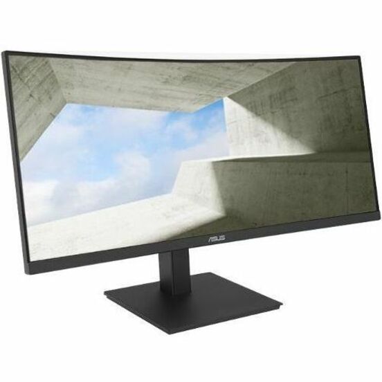 Asus VA34VCPSN 34" Class UW-QHD Curved Screen LED Monitor - 21:9 - Matte Black