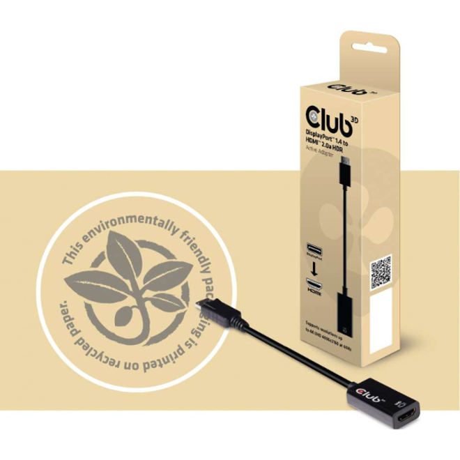 Club 3D DisplayPort 1.4 to HDMI 2.0a HDR - Thumbnail 4
