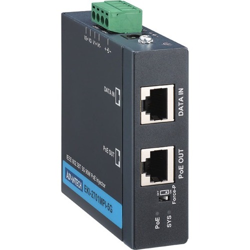 Advantech Hardened Multi-Speed Mega PoE Injector - Thumbnail 1