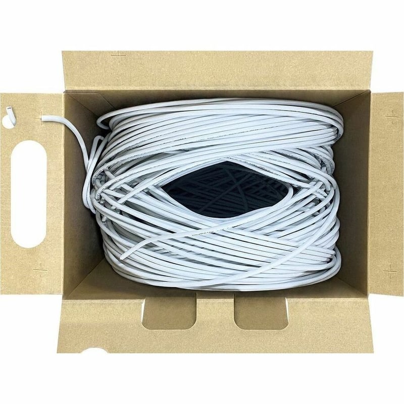 MONOPRICE CAT6 PLENUM BULK CABLE - UL_ SOLID_ 550MHZ_ UTP_ CMP_ BARE COPPER_ 10G - Thumbnail 3