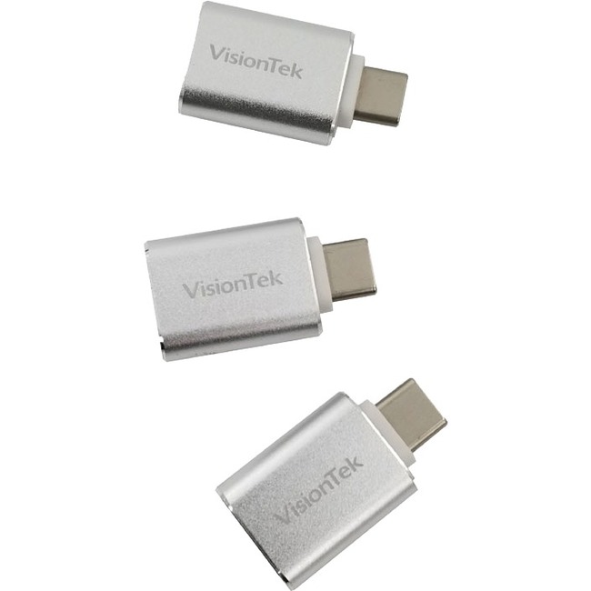 VisionTek USB-C to USB-A (M/F) 3 Pack Adapters - Thumbnail 1
