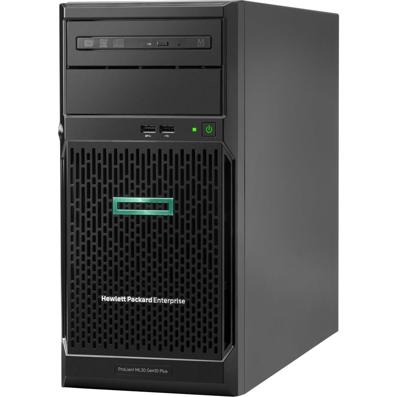 HPE ProLiant ML30 G10 Plus 4U Tower Server - 1 x Intel Xeon E-2314 2.80 GHz - 16 GB RAM - 1 TB HDD - Serial ATA Controller - Thumbnail 1