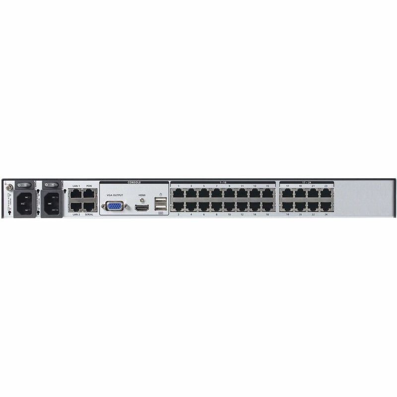 ATEN 1-Local/2-Remote Access 24-Port Multi-Interface Cat 5 KVM over IP Switch - TAA - Thumbnail 4