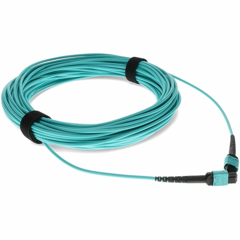 AddOn 13m MPO/UPC to MPO/UPC Aqua OM4 OFNP (Plenum-Rated) 12-Strand Fiber Patch Cable
