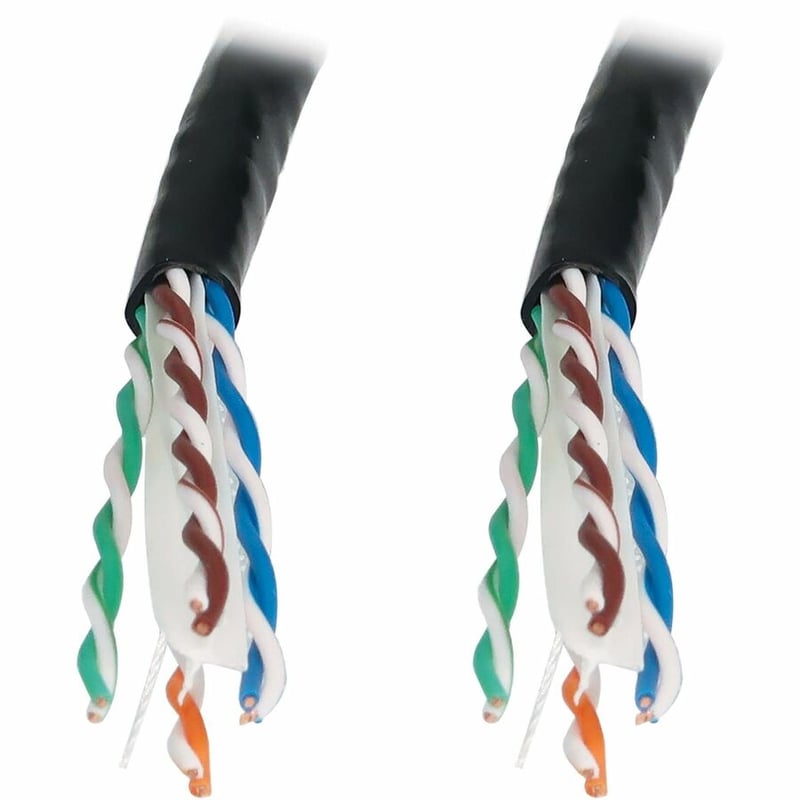 Eaton Tripp Lite Series Cat6a 10G Solid Core UTP Bulk Ethernet Cable, CMR Rated, Black, 1000 ft. (305 m) - Thumbnail 3