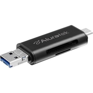 Aluratek USB 3.1 / Type-C / Micro USB OTG (On-The-Go) SD and Micro SD Card Reader - Thumbnail 1