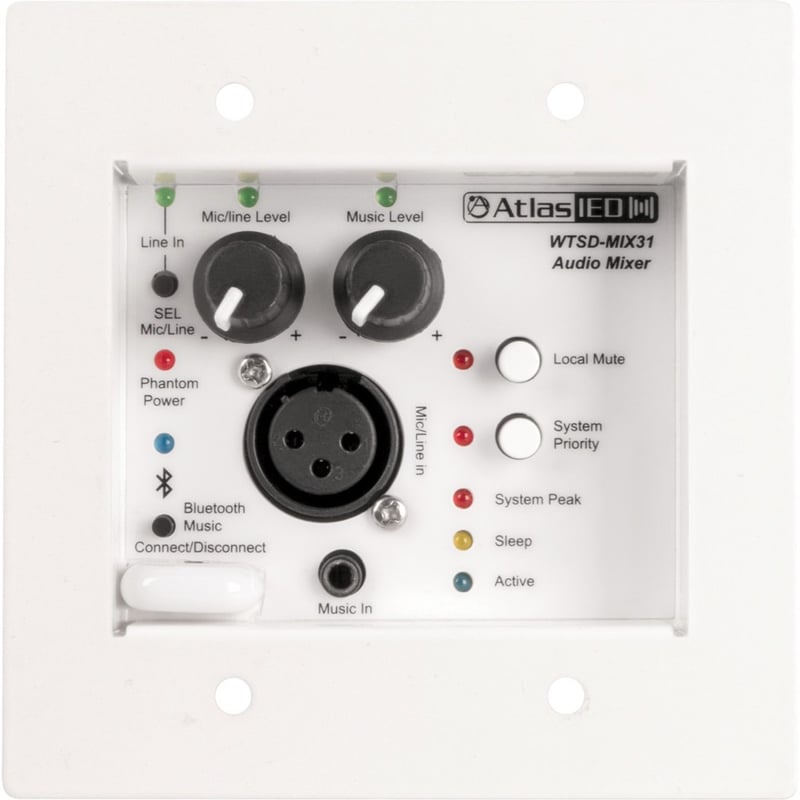 ANALOG WALL 3X1 MIC/LINE/BT/AUX MIXER - Thumbnail 1