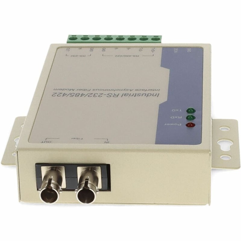 AddOn Serial RS232/RS485/RS422 to Fiber SMF 1310nm 20km ST Serial Media Converter - Thumbnail 4