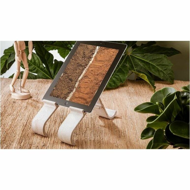 R-GO ERGONOMIC LAPTOP/TABLET STAND, TREEPOD BIO-BASED, ADJUSTABLE, WOOD, TAA COM - Thumbnail 4