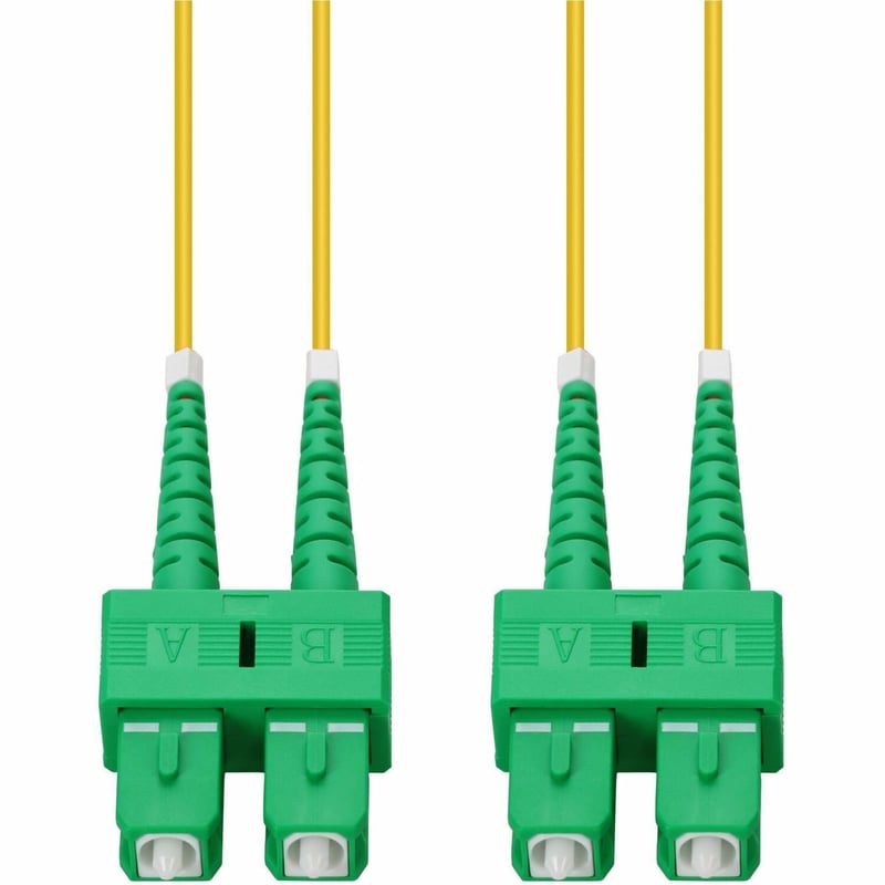 AddOn 15m ASC to ASC Yellow OS2 Duplex OFNR (Riser-Rated) SMF Fiber Patch Cable - Thumbnail 1
