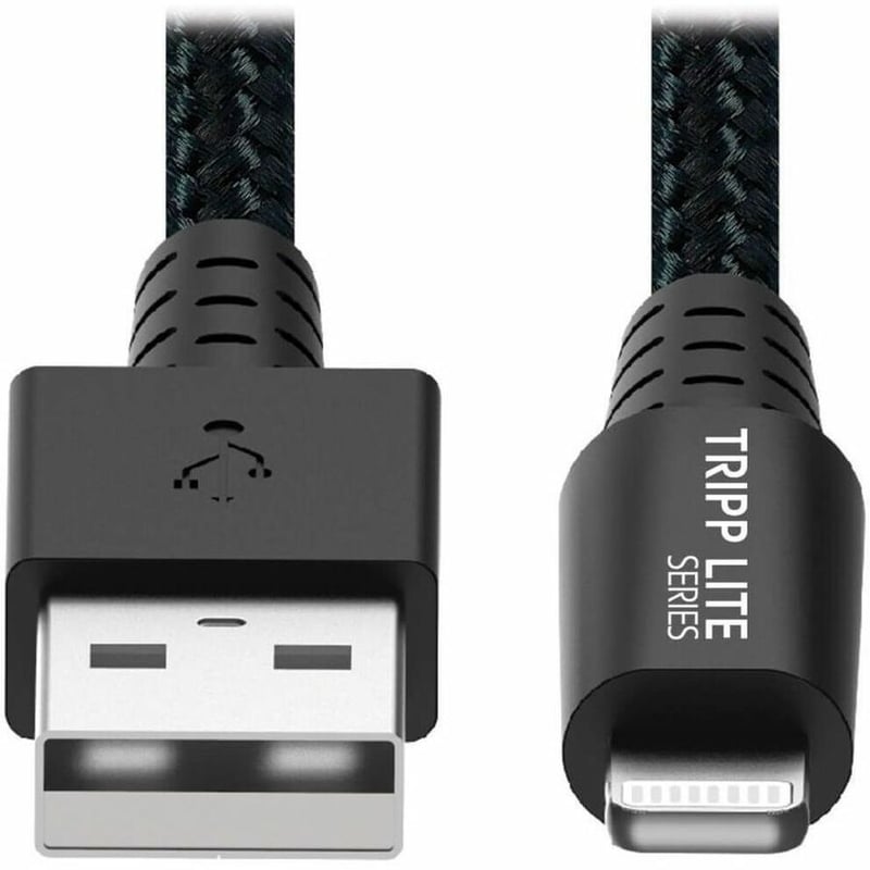 Eaton Tripp Lite Series Heavy-Duty USB-A to Lightning Sync/Charge Cable, UHMWPE and Aramid Fibers, MFi Certified - 6 ft. (1.83 m) - Thumbnail 3