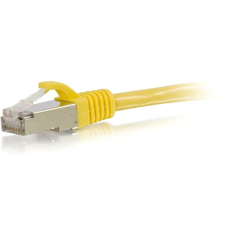 C2G-5ft Cat6 Snagless Shielded (STP) Network Patch Cable - Yellow - Thumbnail 1