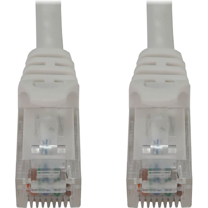 Eaton Tripp Lite Series Cat6a 10G Snagless Molded UTP Ethernet Cable (RJ45 M/M), PoE, White, 6 in. (15 cm) - Thumbnail 2