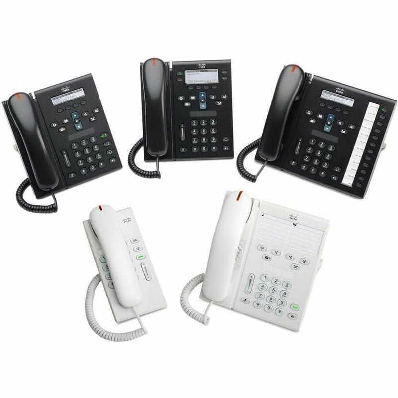 Cisco Unified 6941 IP Phone - Refurbished - Corded - Corded - Wall Mountable - White - Thumbnail 4