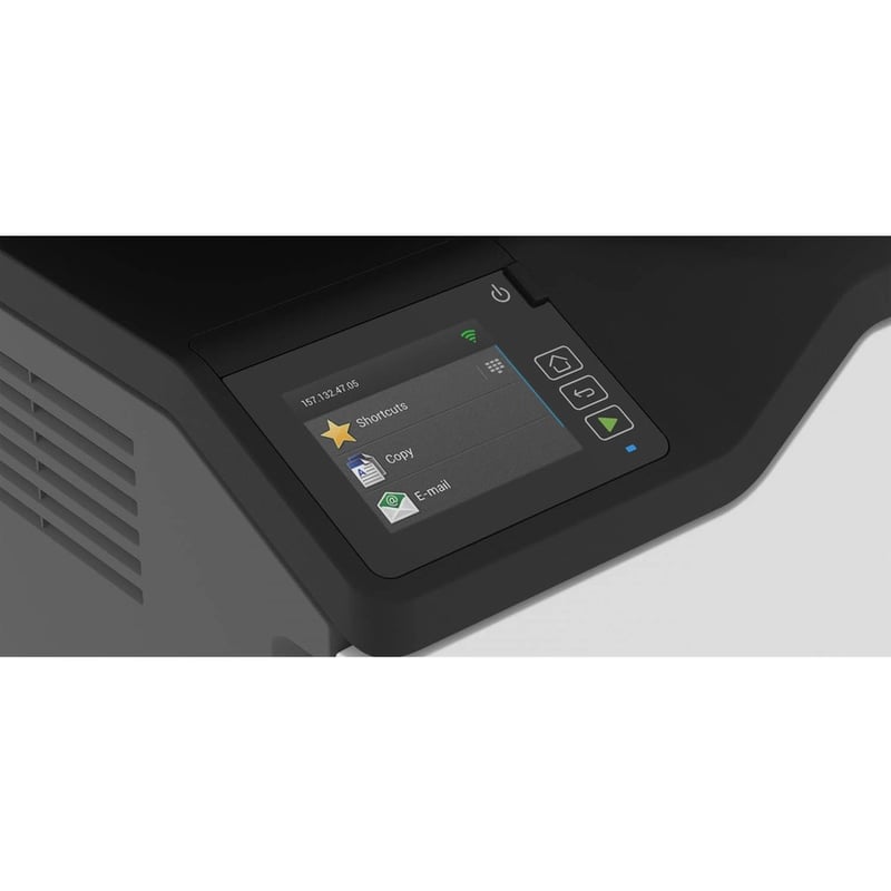 Lexmark CX431adw Laser Multifunction Printer-Color-Copier/Fax/Scanner-26 ppm Mono/26 ppm Color Print-2400x600 dpi Print-Automatic Duplex Print-75000 Pages-251 sheets Input-600 dpi Optical Scan-Color Fax-Wireless LAN - Thumbnail 2