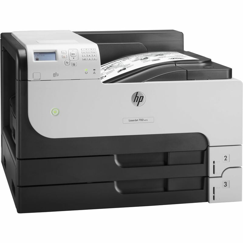 HP LaserJet 700 M712N Desktop Laser Printer - Monochrome - Thumbnail 4