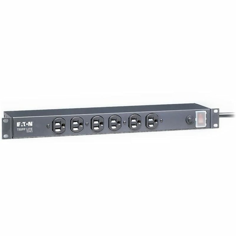 Tripp Lite by Eaton 1U Rack-Mount Network Server Power Strip 120V 15A 6-Outlet (Front-Facing) 15 ft. (4.57 m) Cord - Thumbnail 1