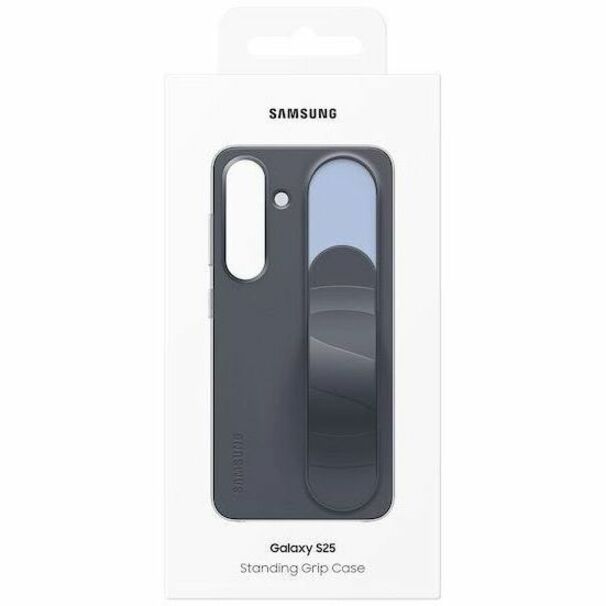 Samsung Galaxy S25 Standing Grip Case, Gray - Thumbnail 4