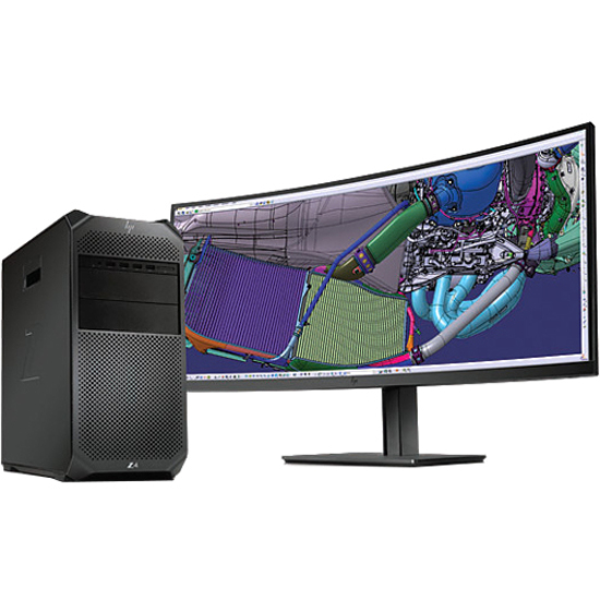 HP Z4 G4 Workstation - 1 x Intel Xeon W-2123 - 16 GB - 512 GB SSD - Mini-tower - Black - Thumbnail 4