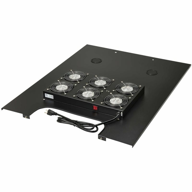 Eaton Tripp Lite Series SmartRack Roof-Mounted Fan Panel for Wide Rack Enclosure Cabinets - 6 120V Fans, 630 CFM, 5-15P Plug - Thumbnail 2