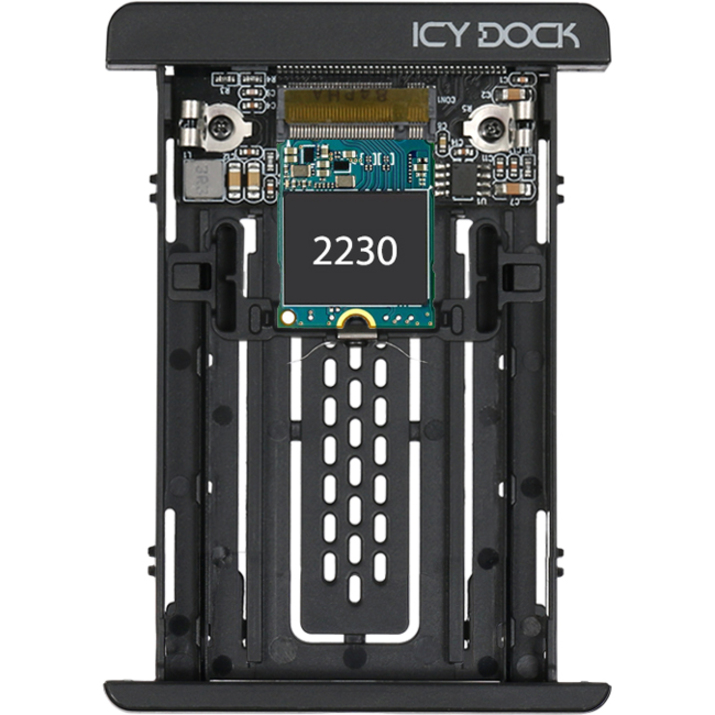 Icy Dock MB705M2P-B Drive Enclosure for 2.5" - U.2 (SFF-8639) Host Interface External - Black - Thumbnail 4