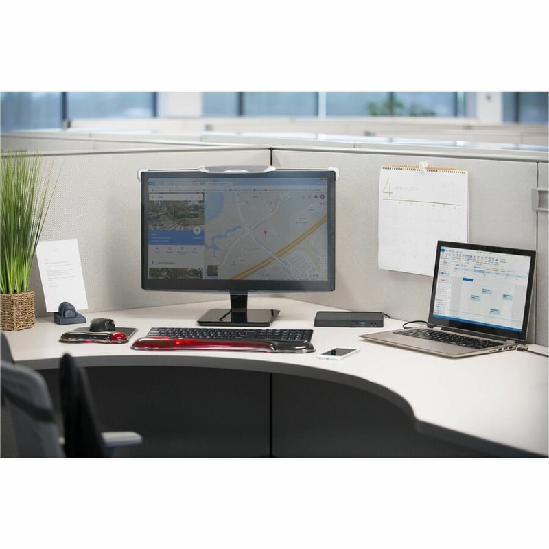 Kensington Duo Gel Mouse Pad Wrist Rest - Thumbnail 4