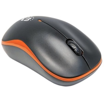 MANHATTAN USB SUCCESS WIRELESS ORANGE/BLACK OPTICAL MOUSE, 3 BUTTONS, 1000DPI. 2 - Thumbnail 2