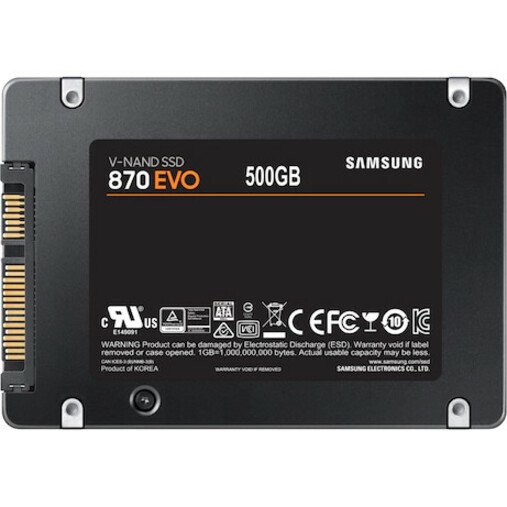 Samsung 870 EVO MZ-77E500E 500 GB Solid State Drive - 2.5" Internal - SATA (SATA/600) - Thumbnail 2