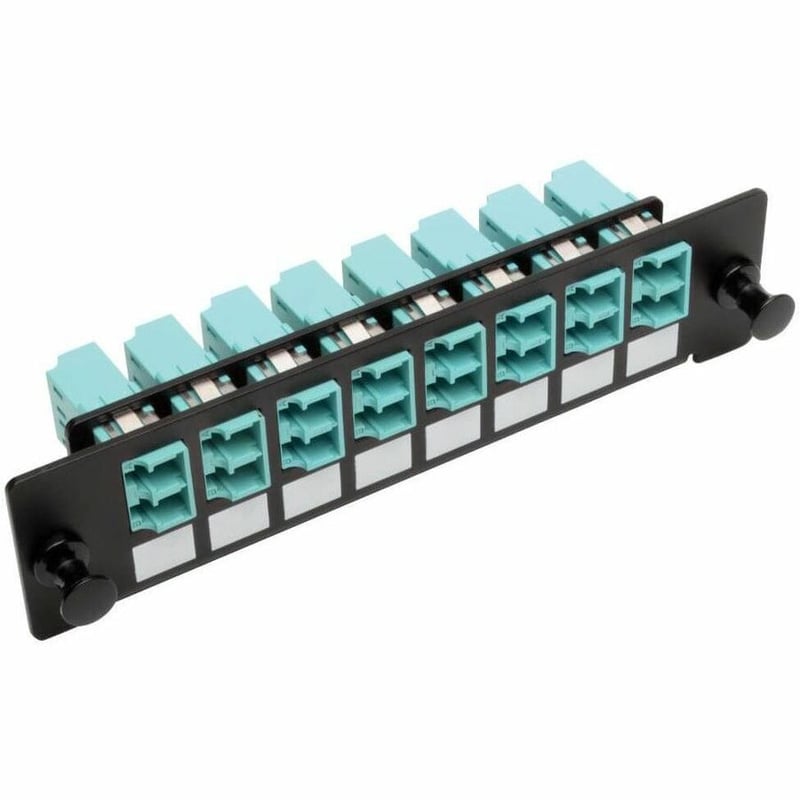 Tripp Lite by Eaton High-Density Fiber Adapter Panel (MMF/SMF) 8 LC Duplex Connectors Black - Thumbnail 1